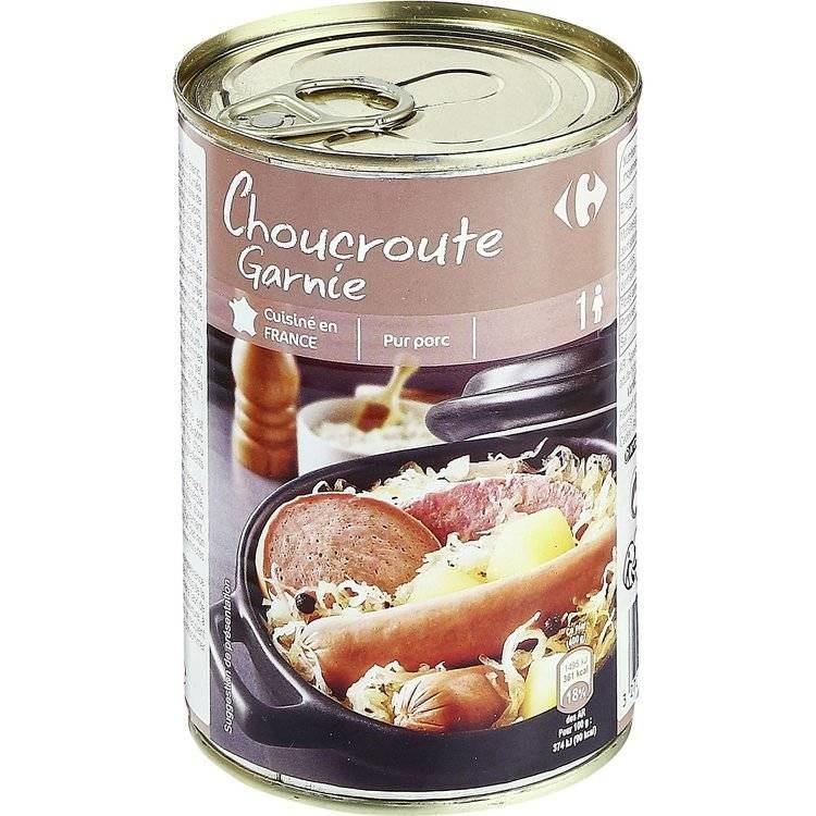 carrefour choucroute garnie 400g