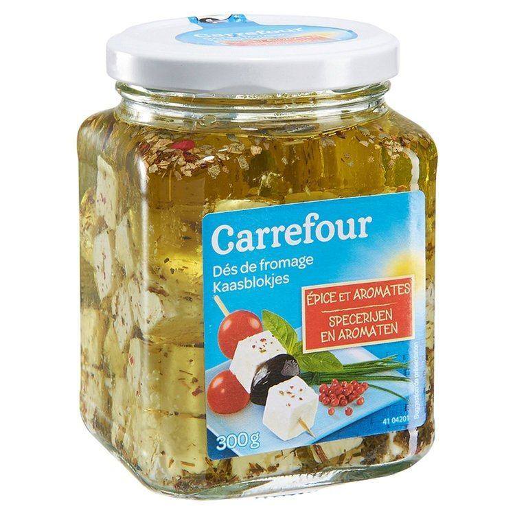 Carrefour Dés de fromage dans l'Huile