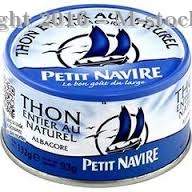 Petit Navire Thon Entier Au Naturel Albacore