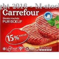 Carrefour Steaks Hachés Pur Boeuf 15% MAT.GR