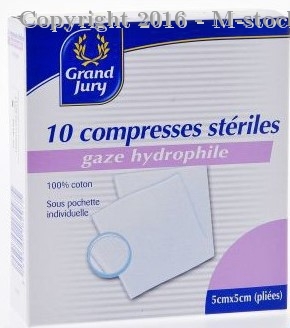 Grand Jury 10 Compresses Srériles Gaze Hydrophile