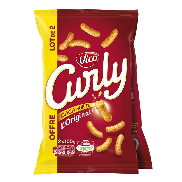 curly cacahuètes