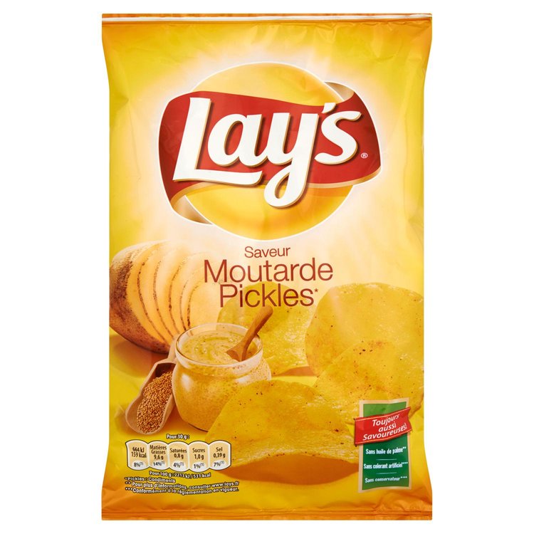 Chips moutarde Pickles Lay's