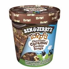 ben & jerry's topped chocolate caramel cookie dough